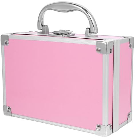 Baluue Mini Maletín De Aluminio Para Herramientas Maletín De Metal Con Cerradura Estuche De Transporte De Aluminio Duro Para Hombres Estuche De Herramientas Portátil Universal Para
