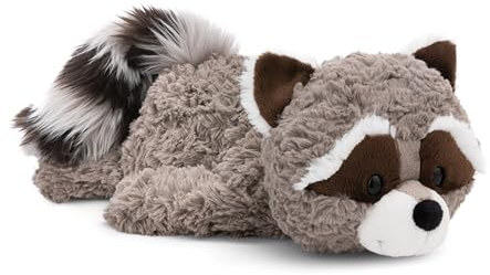 NICI Kuscheltier Waschbär Lenno 45cm relaxed-liegend grau - Stofftier aus weichem Plüsch, niedliches Plüschtier zum Kuscheln und Spielen, für Kinder & Erwachsene - tolle Geschenkidee - 61303
