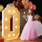 Grand Numéro Lumineux LED 1m for Décoration d'anniversaire, Chapiteau 1, 18, 30 Chiffres Lumineux, Fête Remise Diplôme Décoration Mariage Cadre Prédécoupé, Numéros en Mosaïque(Number 0,White)