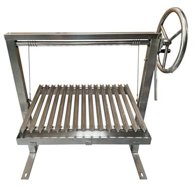 Argentinian Asado Charcoal BBQ Grill for Brick Outdoor DIY Kitchen (67cm Without Ember Maker)