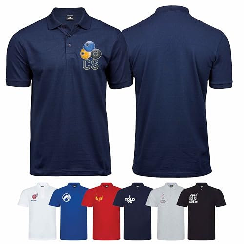 Personalised Polo T-Shirt for Men – Custom Lawn Bowls Tee Style 3