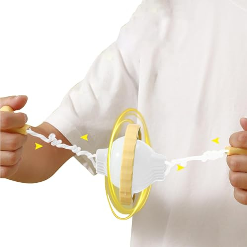 Golden Egg Maker, Egg Spinner - Manual Egg Shaker with Pull Rope | Egg Yolk White Mixer, Egg Cooking Tool, Home Kitchen Utensils