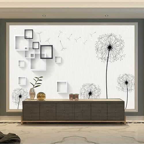 Papier Peint Panoramique Pissenlit Beige Papier Peint Chambre Adulte Papier Peint Panoramique Enfant Papier Peint Salon Décoratif Papier Peint Intissé 400x240cm