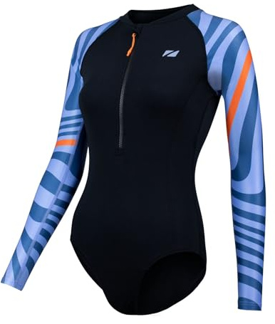 ZONE3 Damen Langarm Schwimmanzug - OWS Renew Schwimmbekleidung die für Frauen entworfen wurde