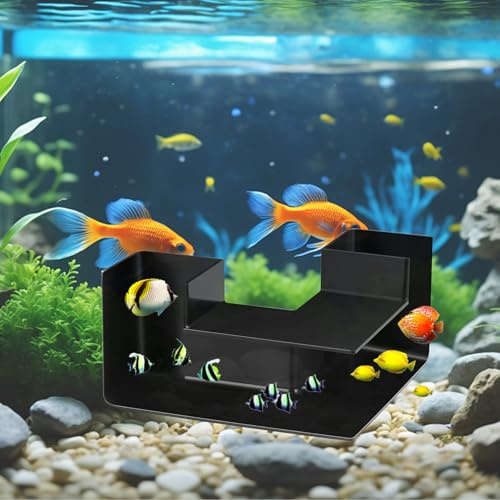 Bocguy Aquarium Keramik Dekoration, Versteck und Höhle Fisch- und Garnelenzubehör für Aquarium