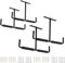 BONJUME Deckenhaken, 4 Stück Garage Deckenregal Hängend Wandhaken Doppelt Leiter Haken Schwerlast Storage Hanger Organizer für Leiter, Fahrrad, Holz, Werkzeuge und Andere Sperrige Gegenstände