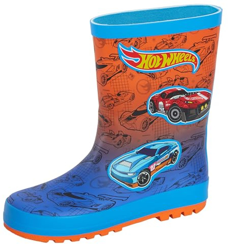 Hot Wheels Gummistiefel für Kinder, Rennwagen, Regen, Schnee, Gummistiefel