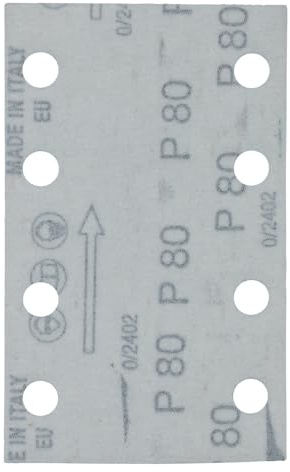 Makita Schleifpapier, 80x130mm, Körnung A80, 8-Loch, Weiß E-23519