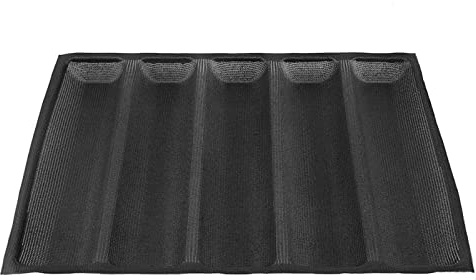Segutage 5 Laib Silikon Backform Baguetteblech, Antihaft Silikon BröTchen Backform, Tablett Wiederverwendbare Antihaft für Lebensmittelmatte Küchenbackwerkzeug