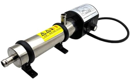 VJZYUTSW Préchange de Liquide de Refroidissement réglable Compatible avec 2kw 3kw 4kw Générateur Diesel Set Water Veste Chauffage de Chauffage en Acier Inoxydable(120V)