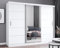 DALLAS Sliding Door Wardrobe With Full-Length Mirrors Availble In Diffrent Sizes and Coulors (White, 250cm)