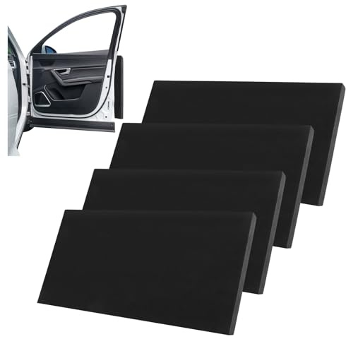 ASelected 4er Set Garagen Wandschutz, 40 x 20 x 2 cm Selbstklebender Kantenschutz Schaumstoff, Garagen Wandschutz 2 cm, Kantenschutz Garage Schwarz für Autotüren, Garagen und Carport