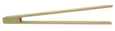 MC-Trend Grillzange 40 cm aus Buchenholz – nachhaltige Holz Küchenzange mit Rillen – Made in Europe (1)