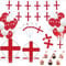 YOFANUP England Party Pack 200 Pcs, Banner, England Football Rugby Decorations for Women's Euro and Women's Rugby Championship 2025, Reusable, Great for Garden, Bar, Restaurant, Home Party