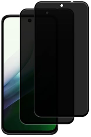 KeHowy Protector Pantalla de Privacidad Compatible con Xiaomi Redmi 15 5G, [2 Piezas] 9H Dureza Vidrio Cristal Templado Antiespia, Anti Espía Película Protectora para Xiaomi Redmi 15 5G