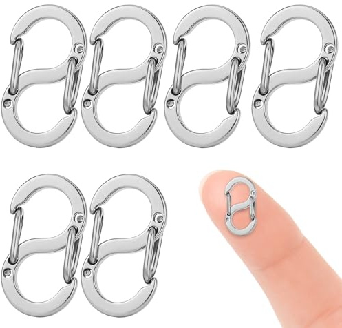 6 st halsbandslås, dubbelöppning hummerlåsklämmor i rostfritt stål, halsbandsförkortare, armbandsklämmor, smyckeslås för DIY smyckestillverkning