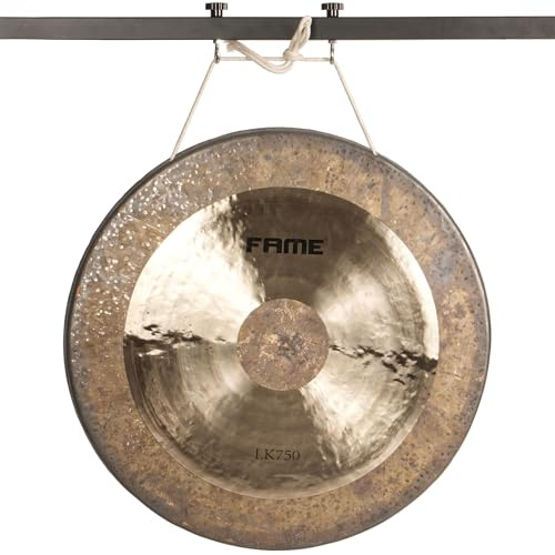 30 Bronze Gong Handgefertigt für Klangtherapie & Meditation - Tiefer beruhigender Klang, Langes Sustain, inkl. Schlägel - Ideal für Stressabbau & Spirituelle Erlebnisse