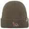 Barts Herren Beanie Portash Strickmütze mit Fuchs-Aufnäher 0371 Army 13