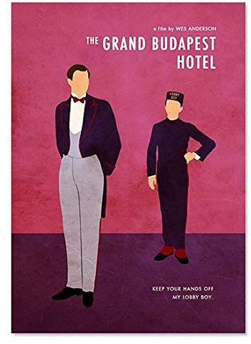 Fan Art Poster Kompatibel Mit Wes Anderson The Grand Budapest Hotel Poster