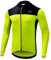 Dooy Men's Cycling Jersey Winter Thermal Long Sleeves Bike Jersey Breathable Softshell Jacket with Full Zipper and Rear Pockets(Yellow,XL)