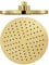 Rain Shower Head Round Gold Shower Heads ABS Large Rainfall Showerhead High Pressure Fixed Shower Head, Universal Thread G1/2,Titanium Gold