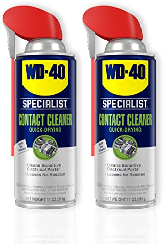 WD-40 Specialist Contact Cleaner Spray with Smart Straw, TWIN PACK, 11 OZ