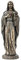 Veronese Design Religiöse Figur Unbeflecktes Herz Maria, kaltgegossen, bronzefarben, Kunstharz, 20,3 cm hoch