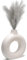 CEMABT Vasen für Pampasgras, handgemachte Vase, getrocknete Blumen, Keramik, Weiß, Handwerkliche Ornamente für die Dekoration des Bürohauses, Vasenset (L, Beige)