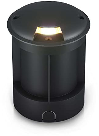 lambado® Bodeneinbaustrahler aussen - Befahrbar & Wasserfest mit Schutzklasse IP67 - Bodenstrahler außen mit blendfreiem & indirektem Lichtaustritt