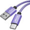 JALIXI USB C Cable 1M Fast Charge for Samsung Galaxy S23 S22 S10 A55 A54 A53 A35 A15 A14 A13 A12, USBC Charger Cable Type C Lead for iPhone 15 Pro Max, Purple