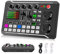 Whisverse F998 Carte son Audio Mixeur Podcast, Changeur de pour Carte d'effets sonores pour Microphone Karaoké