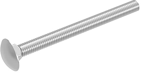 SECCARO Vite a testa tonda piatta M6 x 70 mm, in acciaio inox V2A VA A2, DIN 603/ISO 8677, filettatura completa, 20 pezzi