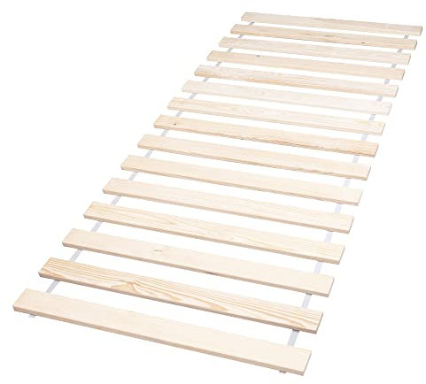 mardom HOME Lattenrost 160x200cm Fertig Montiert, Holz Rollrost - Universelle Rolllattenrost Gleichmäßige Gewichtsverteilung, 15 Latten - Lattenrahmen, Bettrost - 160x200, Stelaz, Stelaz 160x200