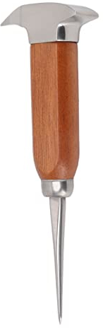 Rompighiaccio Scalpello per Ghiaccio in Acciaio Inossidabile Punteruolo per Ghiaccio Cippatrice per Ghiaccio Rimozione del Ghiaccio con Manico in Legno Pick Tool per Bar Other Bar Tools & Accessories