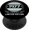Vintage 1977 Popsockets für Telefon Retro lustig 1977 Geburtstag PopSockets mit austauschbarem PopGrip