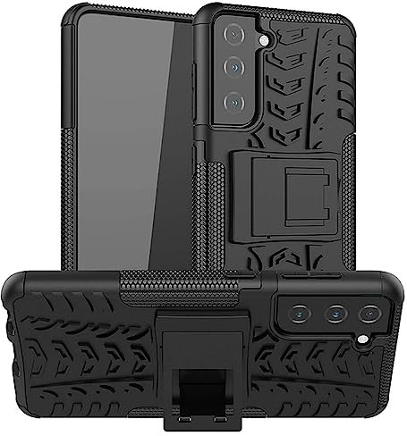 CoolGadget Outdoor Handyhülle für Samsung Galaxy S22 Plus, Robuste Schutzhülle mit integriertem Ständer und stoßfestem Design, Schwarz