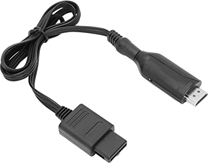 PUSOKEI Adaptador Convertidor N64 a HDMI, Consola de Juegos, Convertidor de Video HD con Cable de Alimentación,Soporte para N64, NGC, Modo de Pantalla SNES,Cable de Enlace HDMI Plug & Play