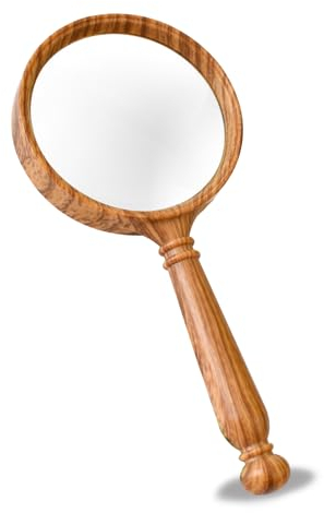 NANAOUS Vintage Leselupe 10× 75 mm-Vergrößerungsglas Handheld Lupe Kinder-Lesen Bruchsicher Lupe für Lesen Hobby Buchliebhaber Senioren Vergrößerungsglas Inspektion Insekten
