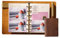 KISSKI·H Olvido A7 Binder Tagebuch Ordner, 6 Ringe Nachfüllbares Taschen Notizbuch, Echtes Leder Kleines Reisetagebuch, 14,5 x 10,2 cm, Geschenke für Damen/Herren, Vintage Lederplaner, Braun