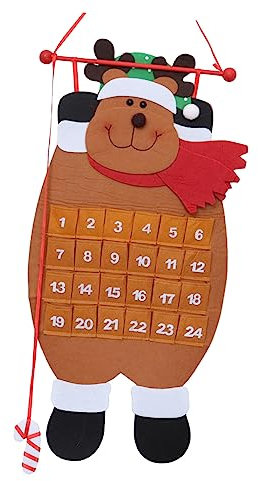 Warmhm Rentier-hängeornamente Aus Vliesstoff Für Weihnachtsbaumdekoration Traditionelle Weihnachtsdeko Als Adventskalender Für Zuhause Und Büro