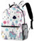 WOSHJIUK Reiserucksack,Arbeitsrucksack,Rucksack,Farbige Streifen und Einhörner,Rucksack