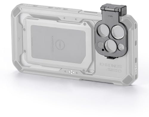 Tilta Khronos Lens Adapter Compatible with iPhone 15 Pro/Pro Max (Space Gray, 17mm Thread)