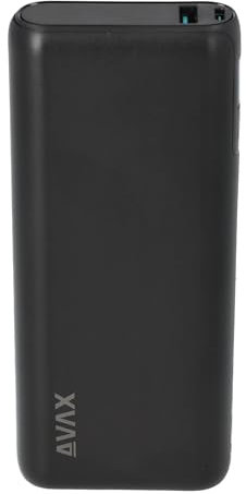 AVAX Powerbank 20.000mAh, Leichtgewicht, PD65W+QC18W Externe Handyakkus, schlank und schnell aufladbar mit LED Display, kompatibel mit iPhone 15/14/13,Macbook Serie Samsung Galaxy,iPad,Macbook (Black)