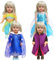 4 Pack Puppenkleidung für 35-43 cm Puppen, 4 Pcs Verschiedene Prinzessin Kostüm Kleid für New Puppen, Süßes Babypuppenkleid Kompatibel mit Baby Annabell Nenuco