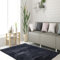 STGAO Teppich Schlafzimmer 200 x 220 cm Waschbar rutschfest Flauschig Teppich Felloptik für Modernes Wohnzimmer Schlafzimmer Baby Schlafsaal, Schwarz