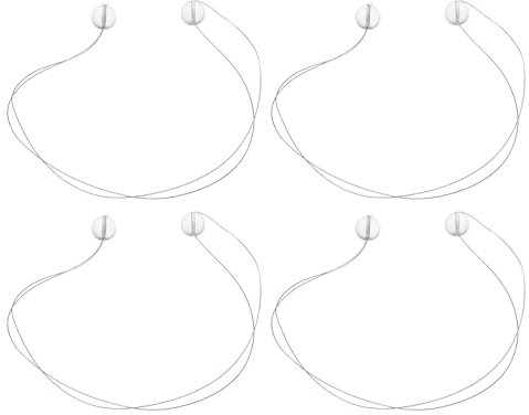 Be In Your Mind 4 Stück Auto-Emblem-Entferner Abzeichen-Logo-Entferner Schilderdraht-Entferner Zubehör für Auto Motorrad LKW Van Allgemein Weiß 30 cm