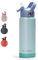 pluseight Water Bottle with Straw Lid, 750ml (24oz) Vacuum Insulated Water Bottles, Stainless Steel Water Bottle Wide Mouth for Sports, Gym or Office, BPA-Free Keep Cold 24H Hot 12H (Grey)