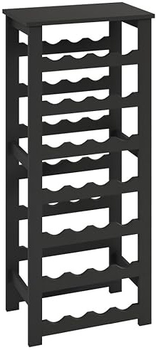 URBNLIVING 7-Tier Wine Rack Freestanding, Holds 28 Bottles, Home Bar Stand, 108 cm Tall Wine Storage Organizer, Modern Design for Kitchen & Dining Room