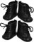 Toyvian Süße 18 Zoll Puppe Mode Schuhe Dress up Stiefel Pu Leder Für Puppenhaus Paar Pack