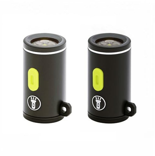 xiwai 2 Pack USB-C Type-C LED Light Portatile Mini LED Illuminazione Atmosferica Interna per Esterni Camminare Ciclismo Telefono Caricabatterie per Laptop Lampada Notturna 210 Lumen Alti